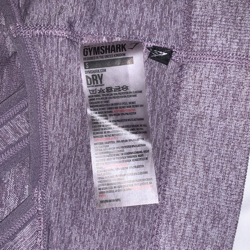 Gymshark Lilac Camo Seamless Sports Bra - Picture 5 of 5